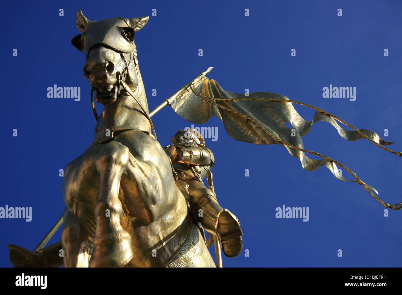 Jeanne d'Arc monumento, New Orleans, Louisiana, Stati Uniti d'America Foto Stock
