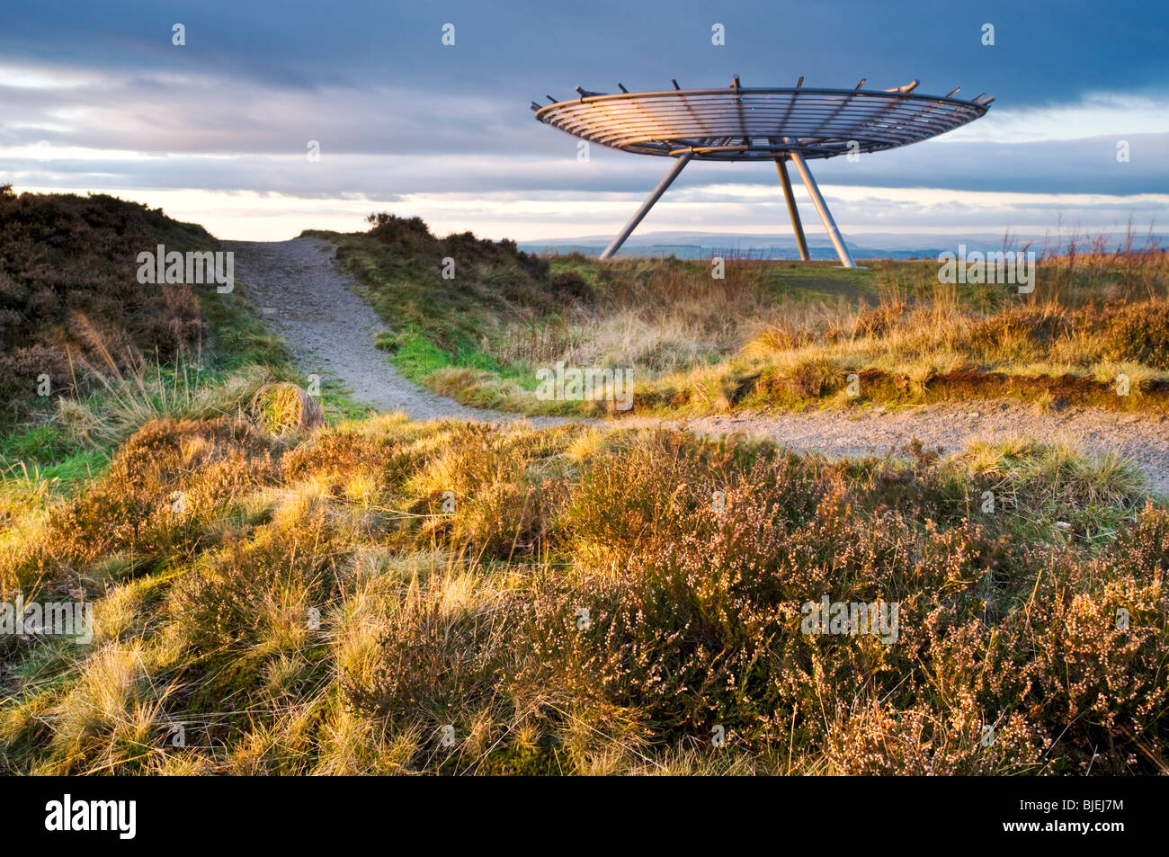 L aureola Panopticon, Top o' ardesia, vicino Rossendale, Lancashire, Inghilterra, Regno Unito Foto Stock