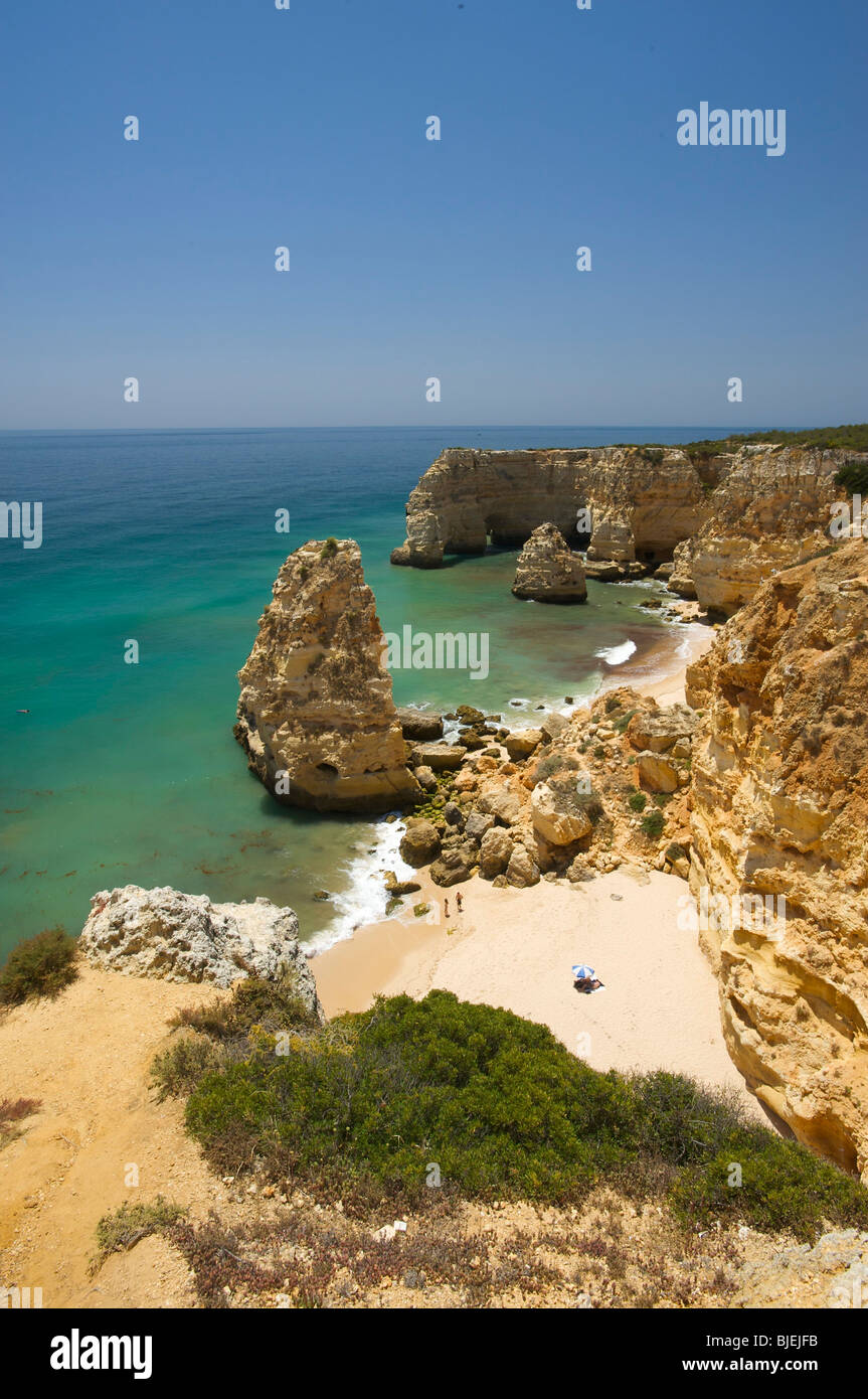 Praia da Marinha, Lagos, Algarve, PORTOGALLO Foto Stock