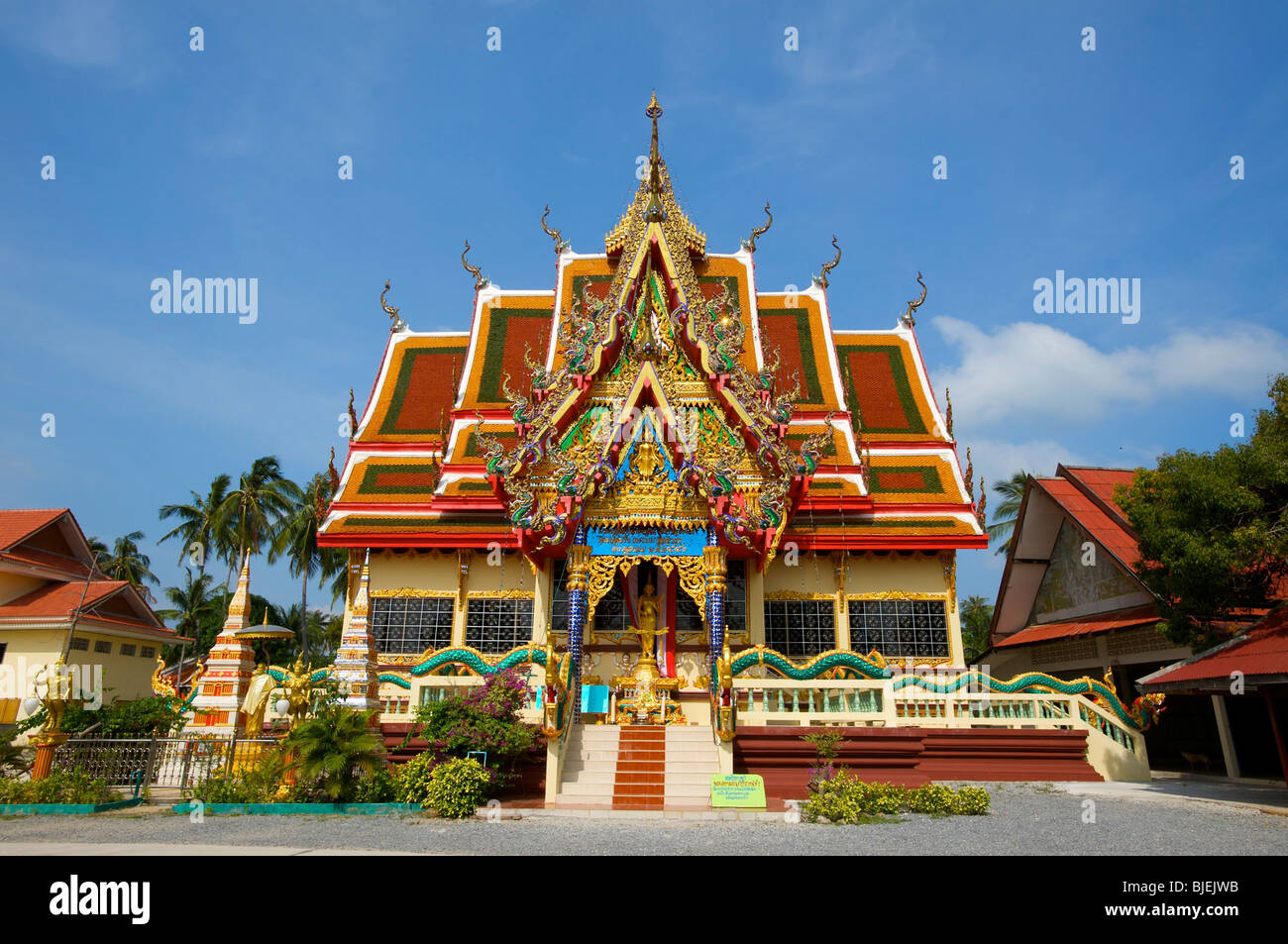 Tempio, Bo Phut, Ko Samui, Tailandia Foto Stock