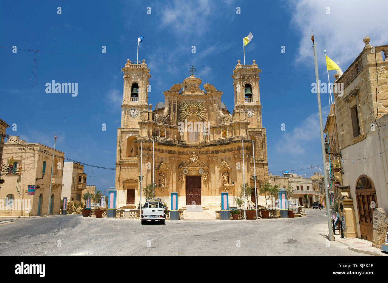 La chiesa, Gharb, Gozo, Malta Foto Stock