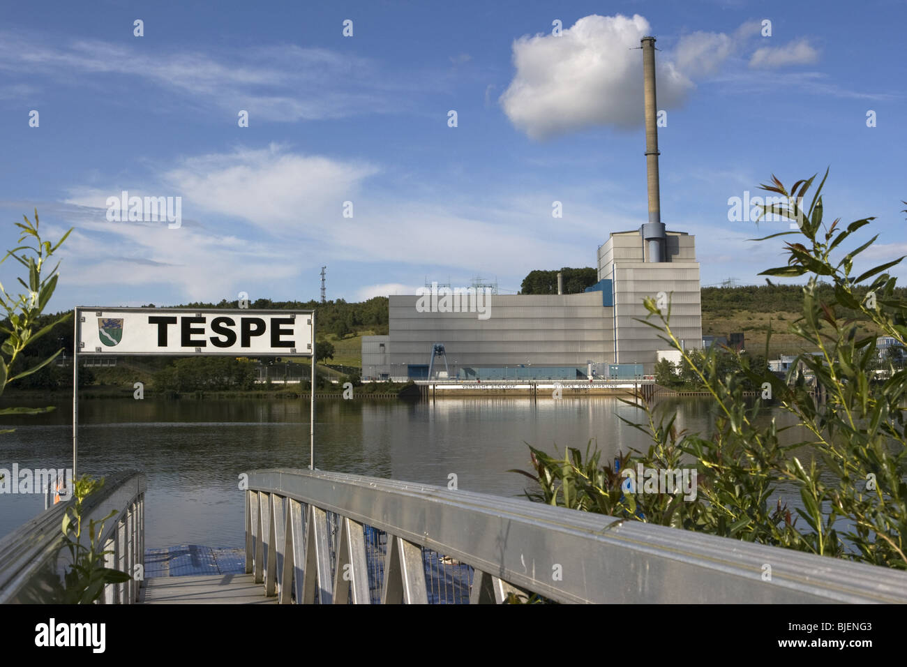 Nuklear power station, Schleswig-Holstein, Germania Foto Stock