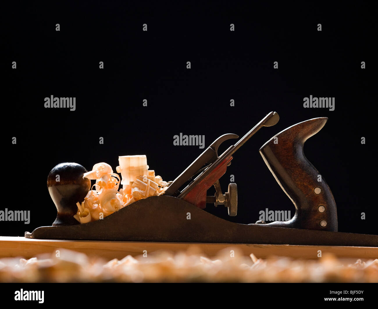 Piano di banco di utensile per la lavorazione del legno Foto Stock