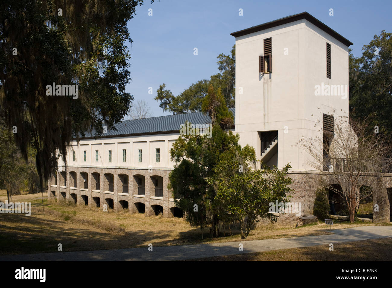 Clare Boothe Luce Biblioteca a Mepkin Abbey, Monck's Corner, Carolina del Sud Foto Stock