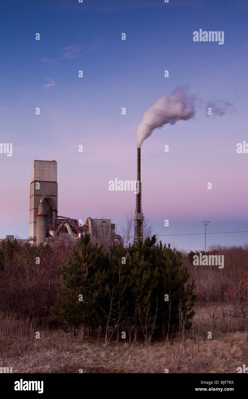 Lafarge opere in cemento, Dunbar, East Lothian, Scozia Foto Stock