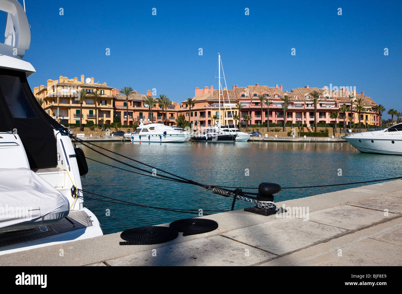 Marina a Sotogrande, Spagna Foto Stock