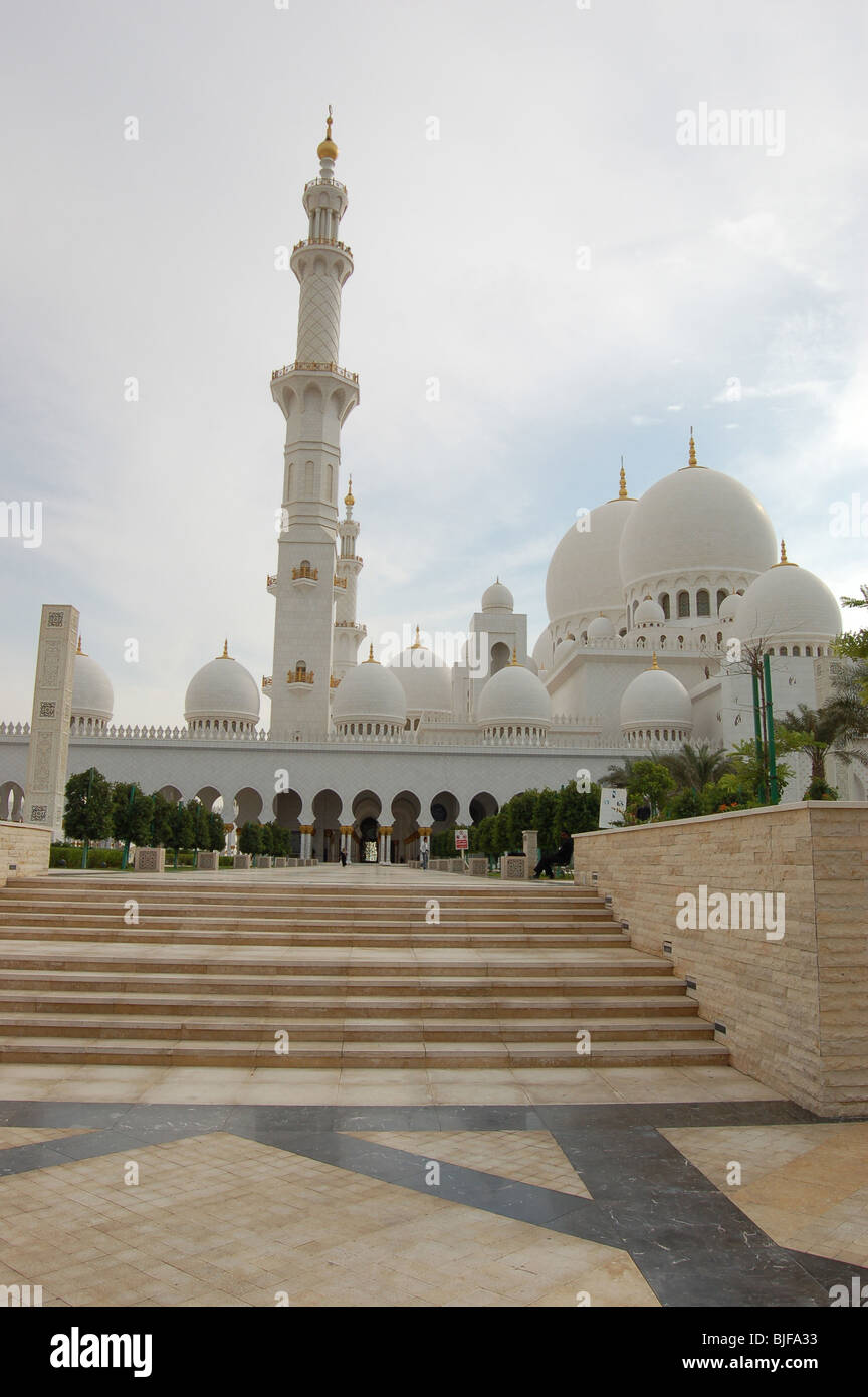 Sheikh Zayed Bin Sultan Al Nahyan, la Moschea di Abu Dhabi Foto Stock