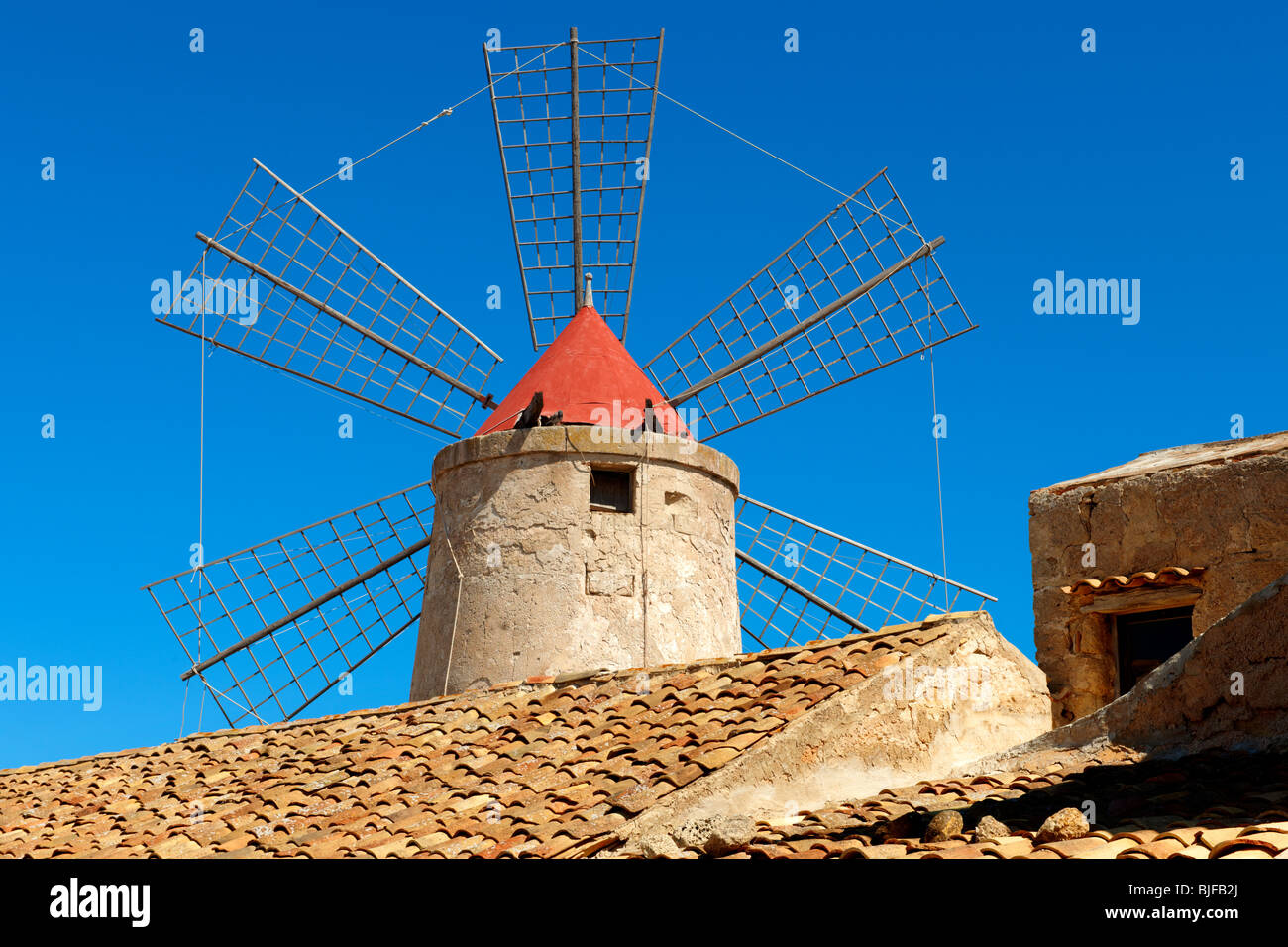 Il sale di Trapani rendendo museum Foto Stock