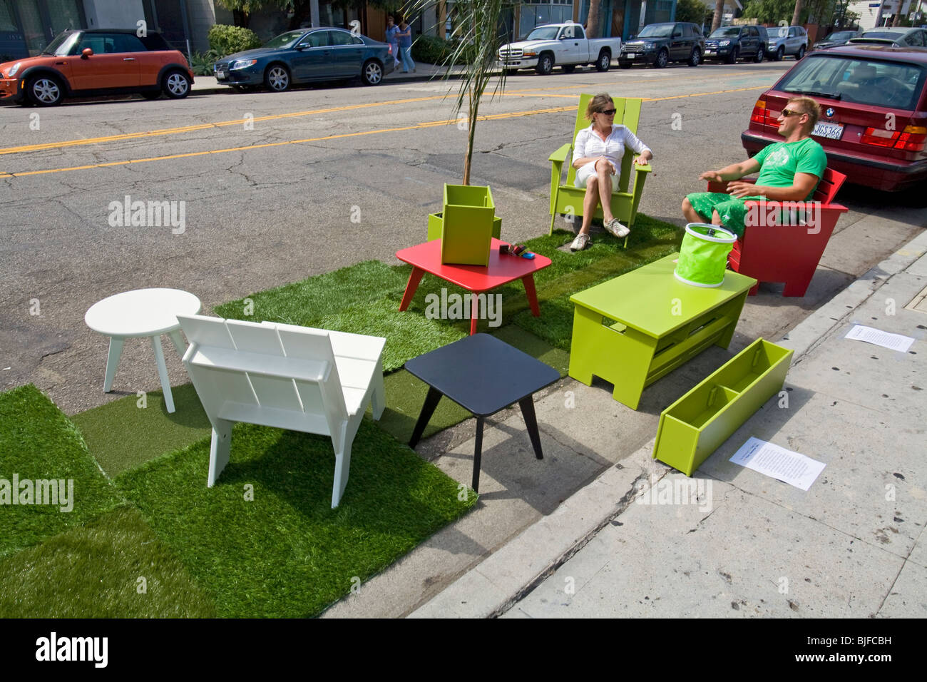 Terzo parco annuale[ing] GIORNO LA, Abbot Kinney Blvd, Venezia, Los Angles, California Foto Stock