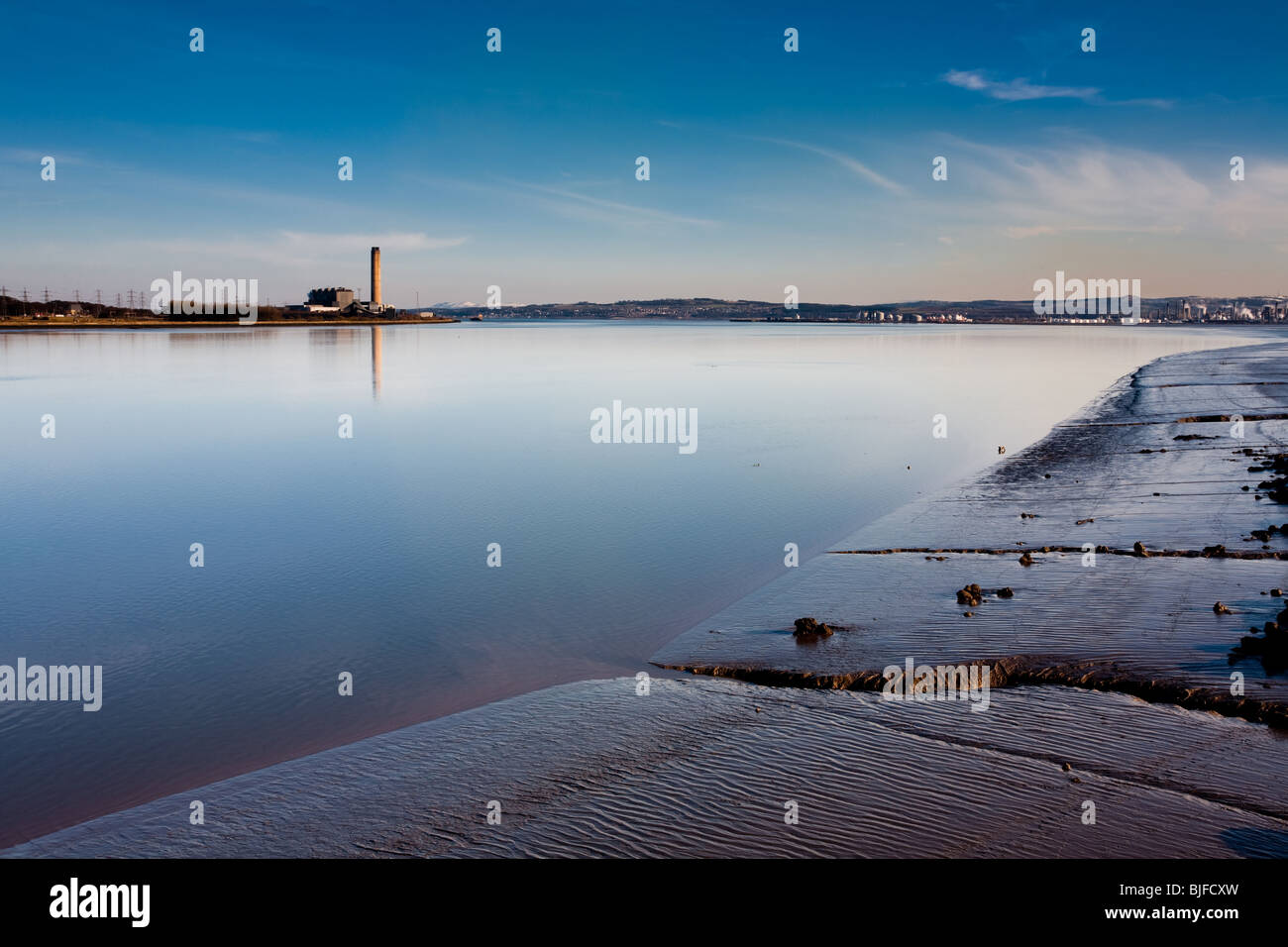 Di Longannet Power Station, Kincardine, Firth of Forth, Scozia Foto Stock