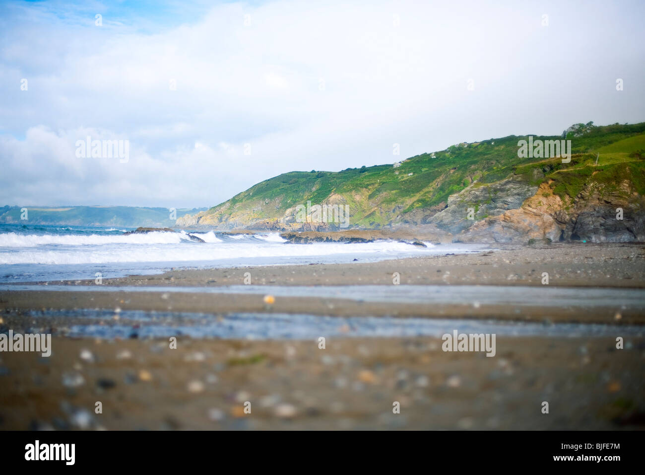 Cornish Coast, vicino Boswinger, Foto Stock