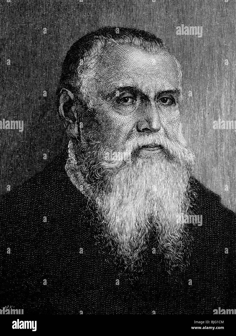 Cranach, Lucas the Elder, 1472 - 16.10.1553, pittore e illustratore tedesco, ritratto, incisione in legno, 19th secolo, , Foto Stock