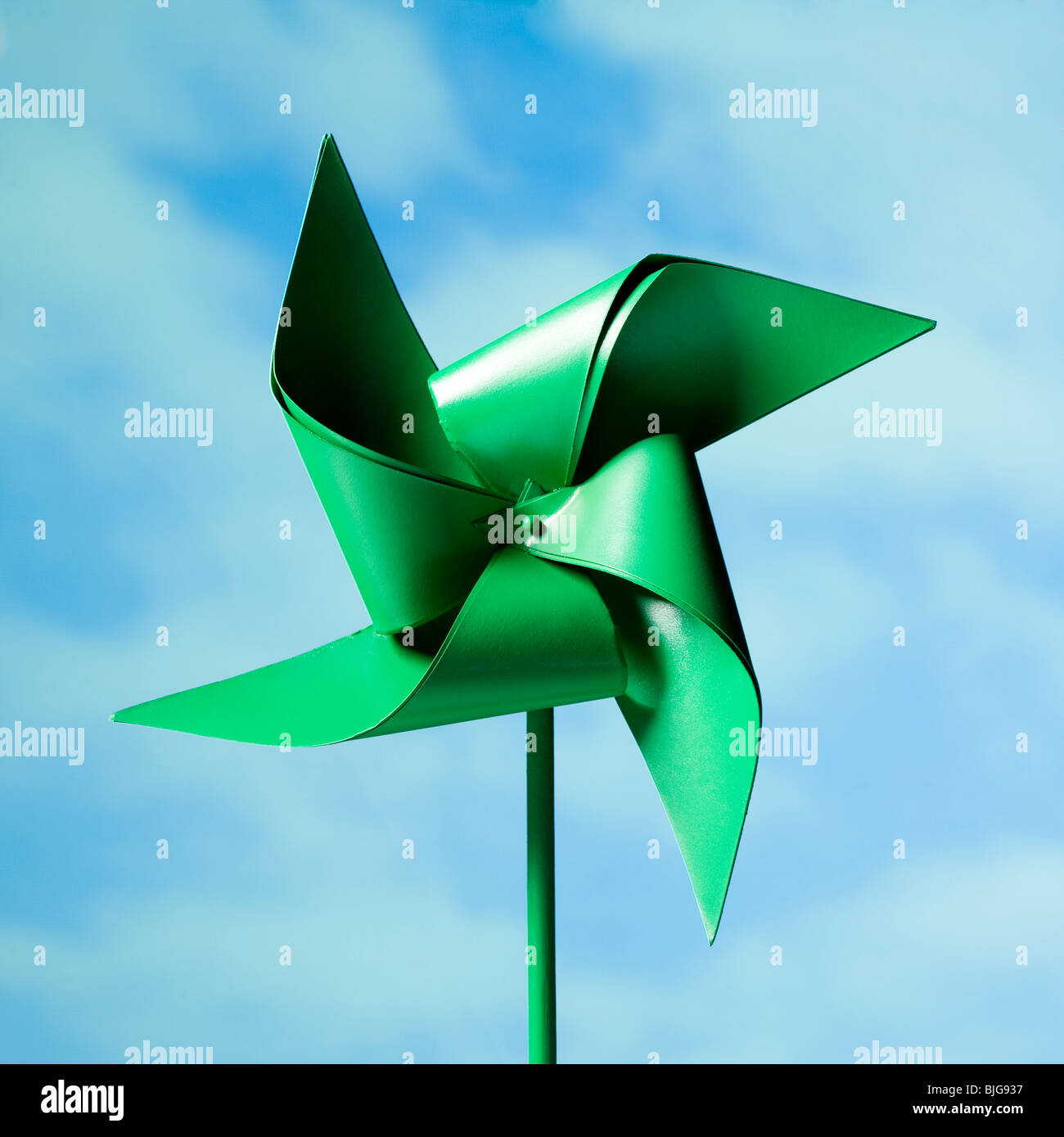 pinwheel verde Foto Stock