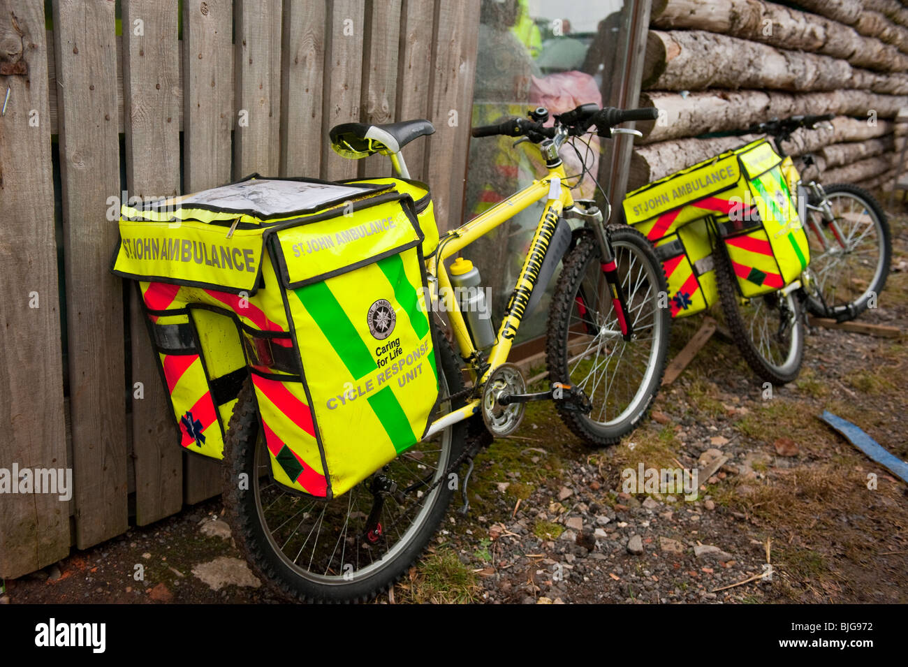 St John Ambulance ciclo unità di risposta - in altre parole un primo aiuto bike ! Foto Stock