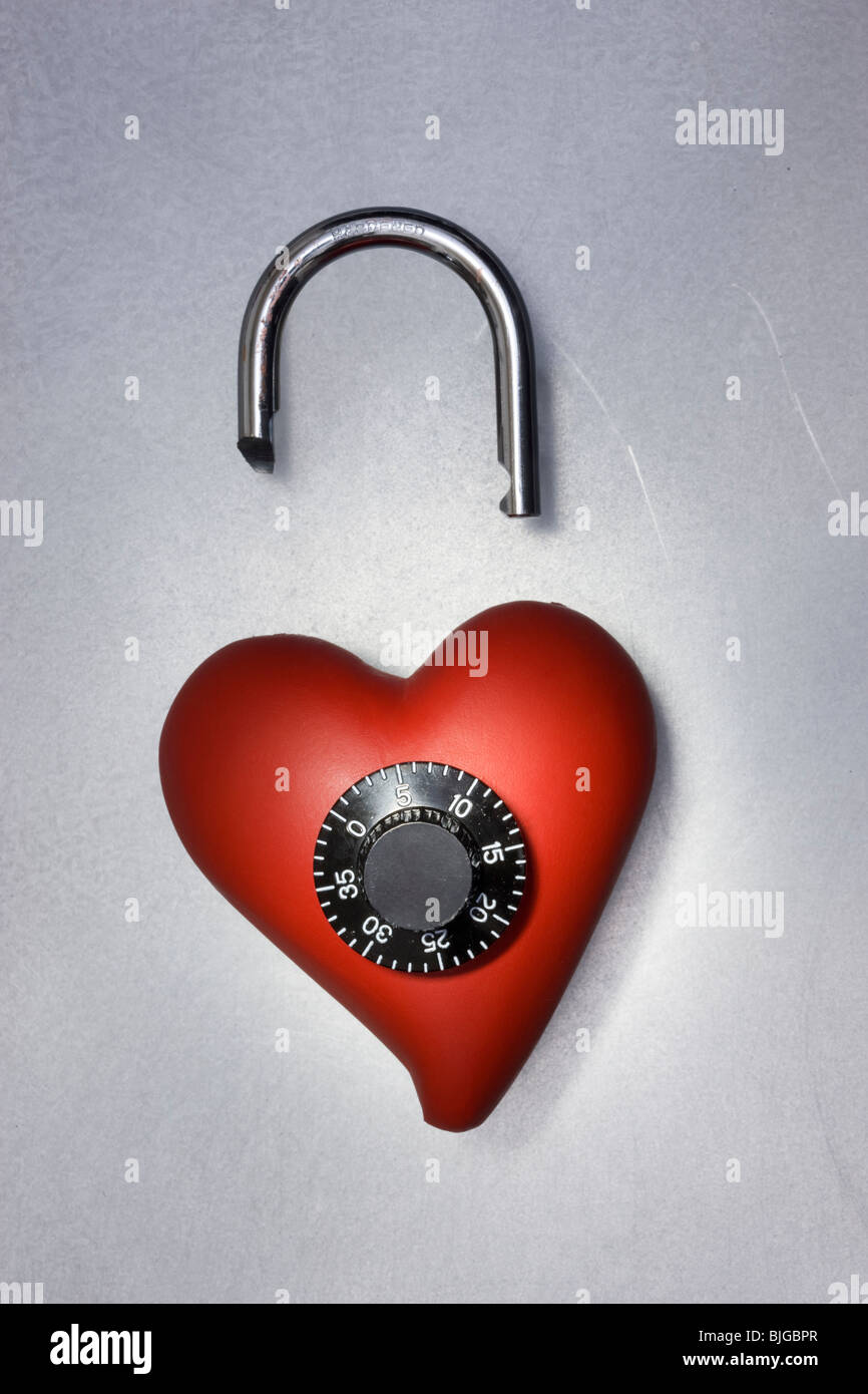Cuore spezzato bloccare Foto Stock