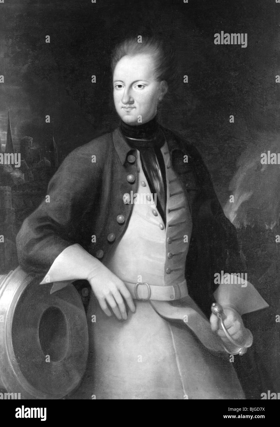 Carlo XII, 27.6.1682 - 11.12.1718, Re di Svezia 15.4.1697 - 11.12.1718, mezza lunghezza, dipinto di Axel Sparre, 18th secolo, Museo Nazionale di Stoccolma, , Foto Stock