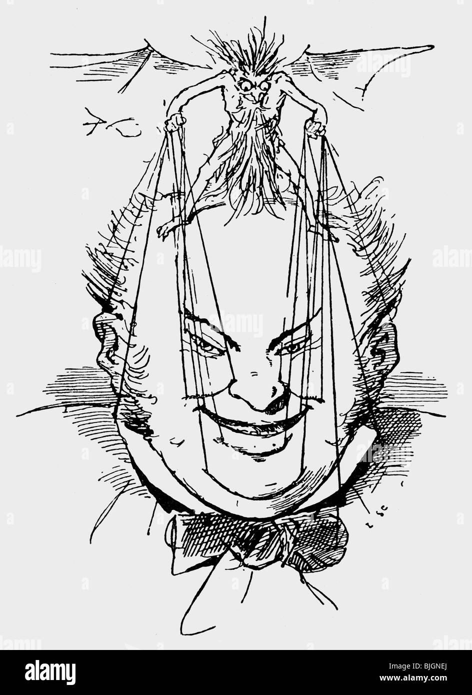 Denaro / finanza, borsa valori, caricatura, broker, 'Hausse', disegno di Bertall, Francia, circa 1870, , Foto Stock