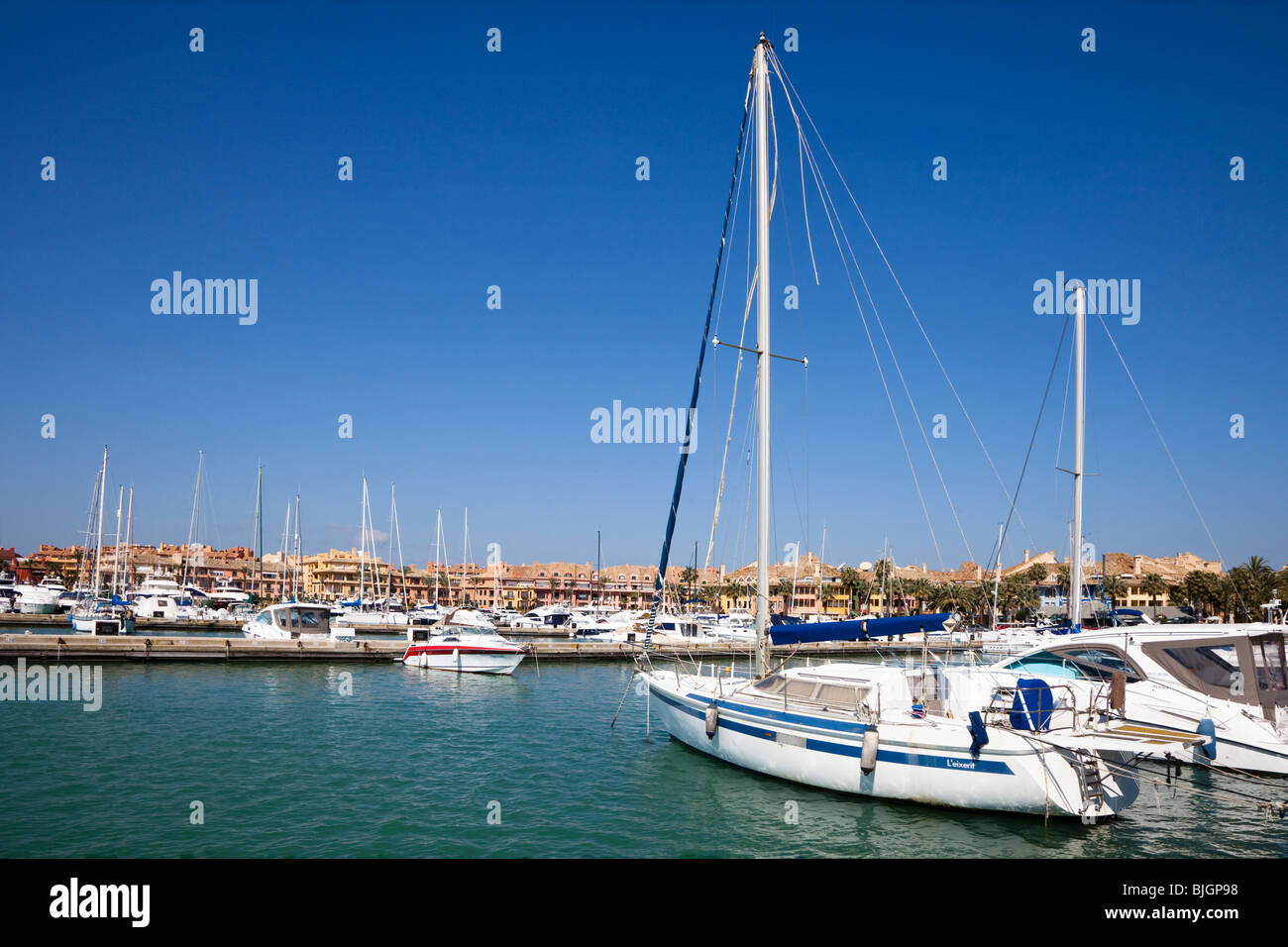 Marina a Sotogrande, Spagna Foto Stock