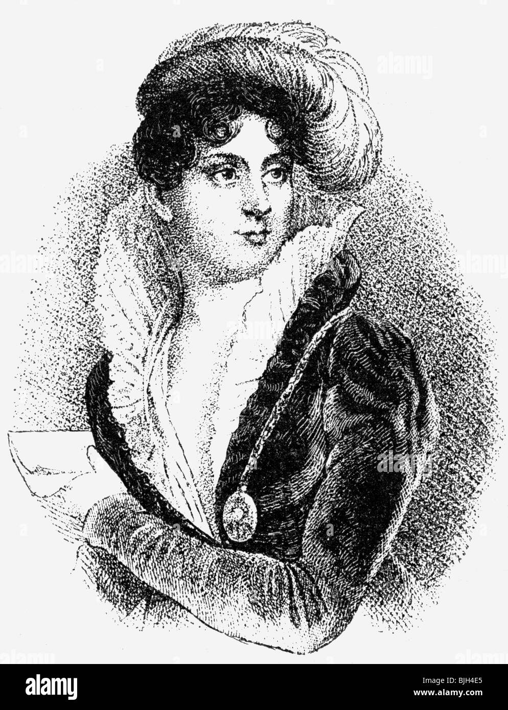 Beauharnais, Josephine de, 23.6.1763 - 29.5.1814, Imperatrice dei francesi 2.12.1804 - 10.1.1810, mezza lunghezza, incisione in legno, 19th secolo, , Foto Stock