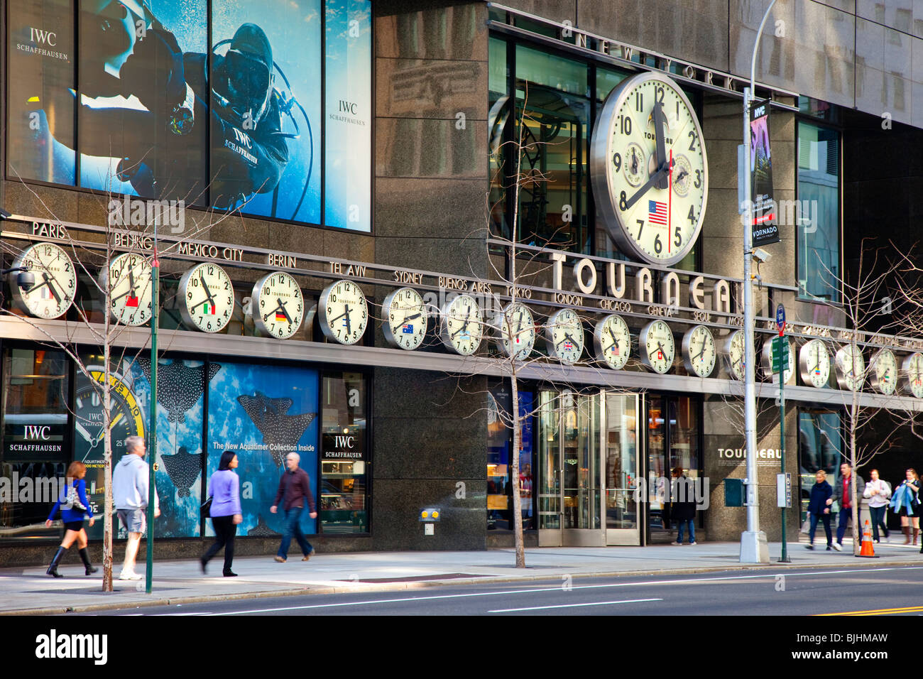 Orologio Tourneau azienda - la più grande del mondo, la città di New York STATI UNITI D'AMERICA Foto Stock