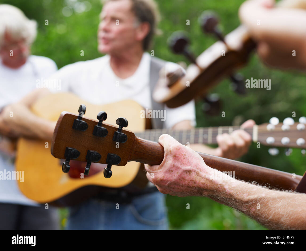 Outdoor performance musicale Foto Stock