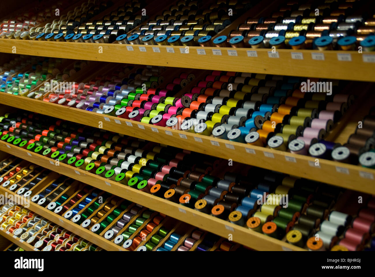 Negozio di pesca a mosca, Doaktown, New Brunswick, Canada Foto stock - Alamy