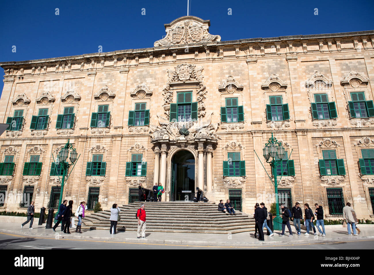 Il palazzo del governo, La Valletta, Malta Foto Stock