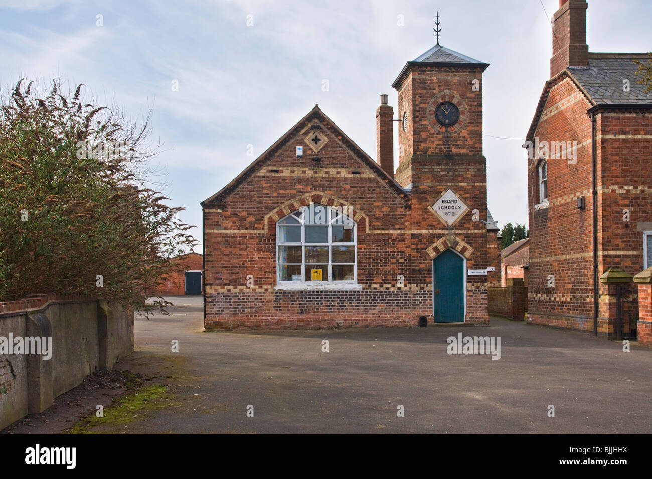 La vecchia scuola primaria a Misterton, Nottinghamshire. Foto Stock