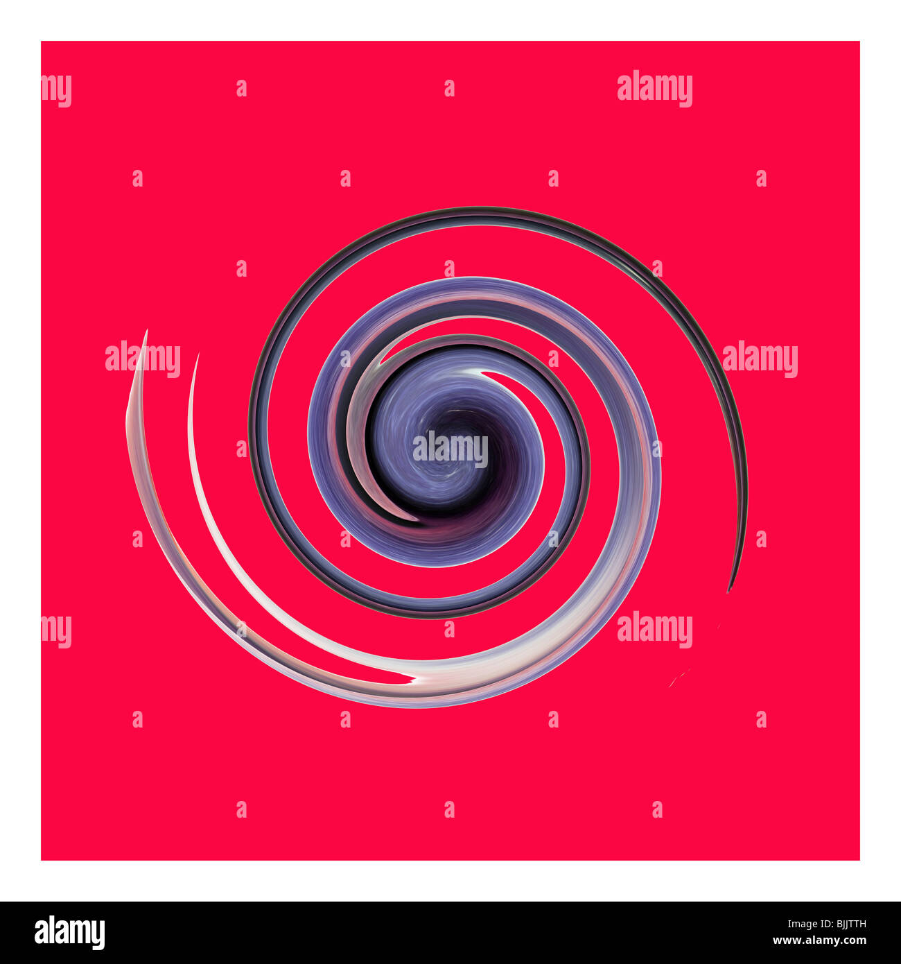 Configurazione astratta Swirl arte rosso Foto Stock