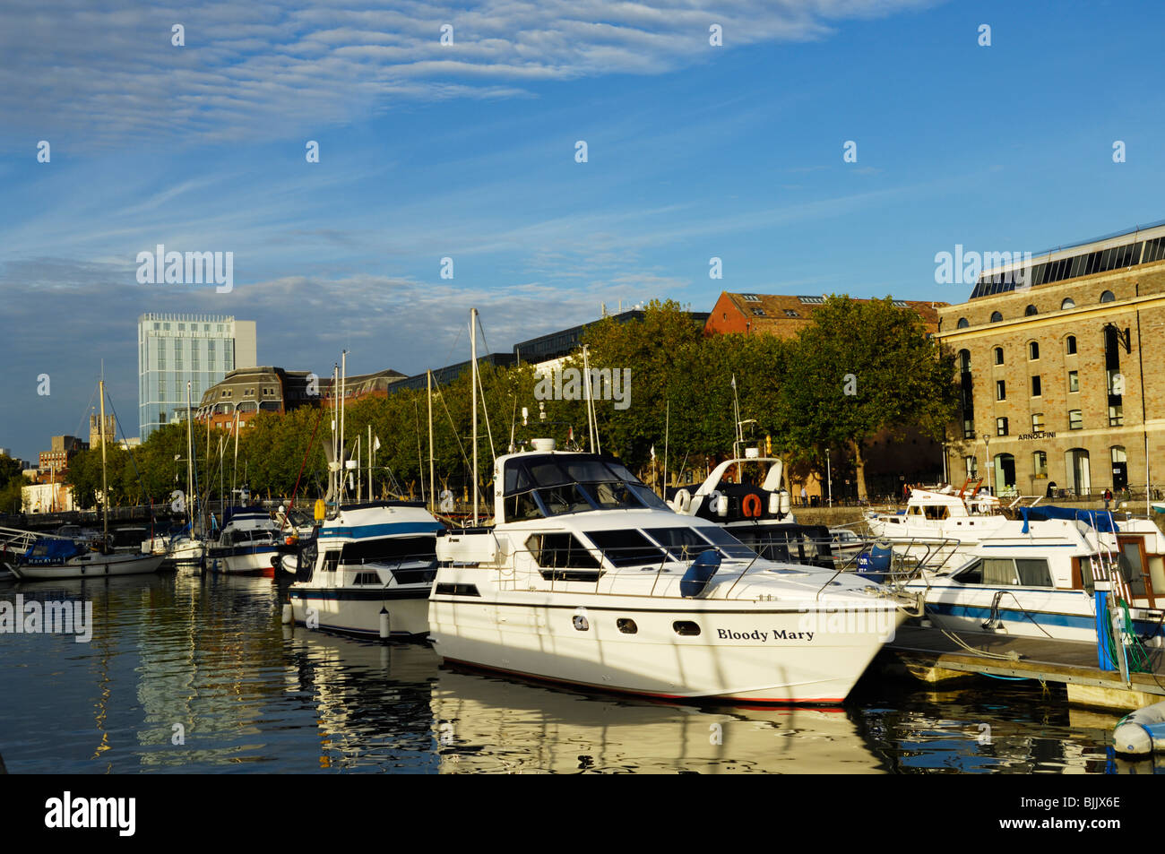 Il porto galleggiante di Bristol a St Augustines raggiungere. Bristol, Inghilterra. Foto Stock