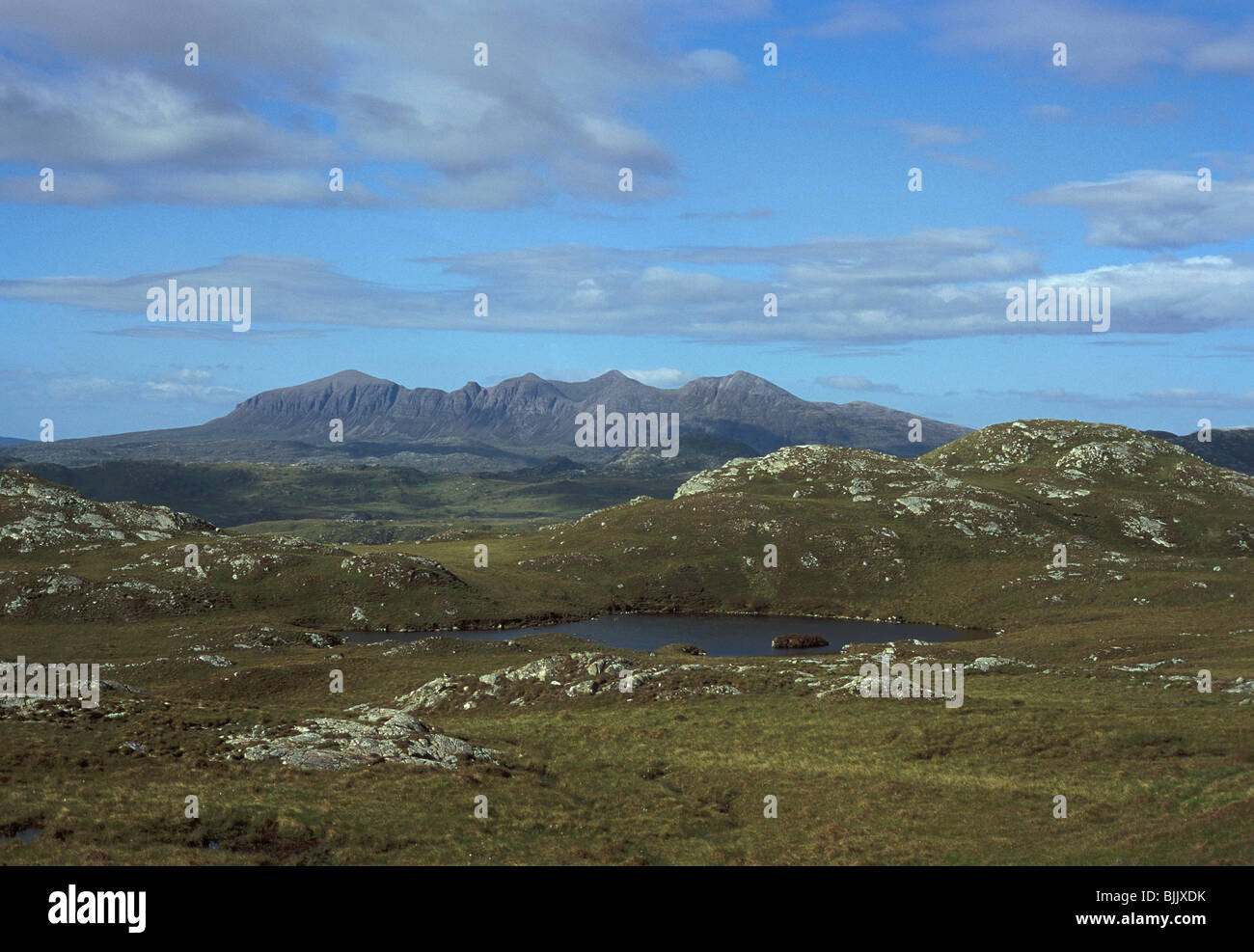 Quinag montagna cresta Assynt station wagon, Sutherland, Highlands scozzesi Foto Stock