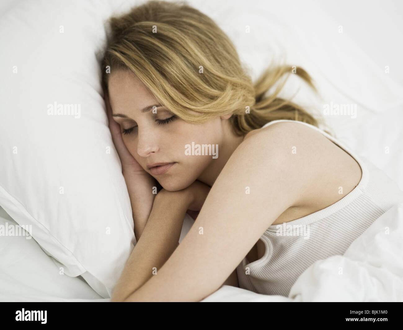 Donna che dorme Foto Stock