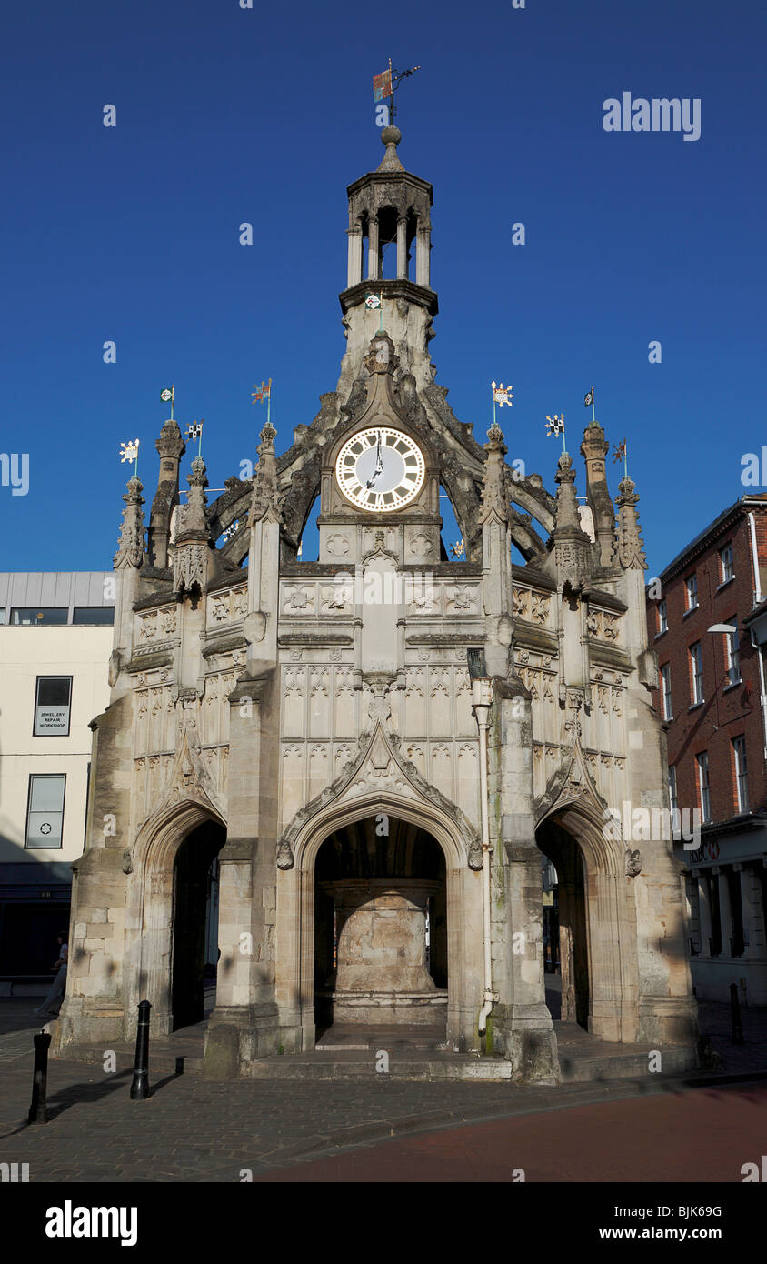 Inghilterra, West Sussex, Chichester, la croce. Ex luogo di mercato sull'Incrocio strade principali. Foto Stock