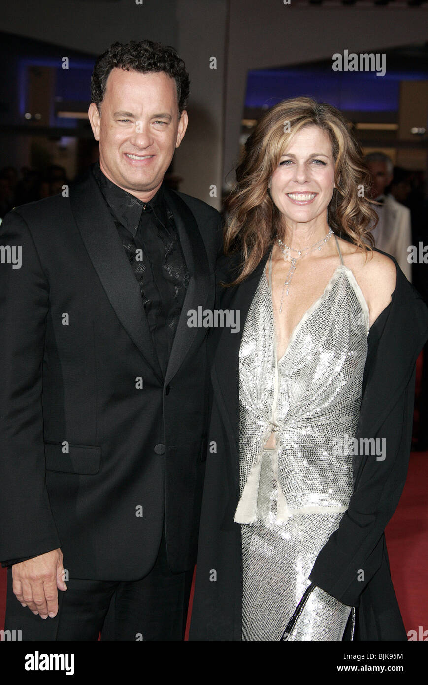 TOM HANKS E RITA WILSON 61ST VENICE FILM FESTIVAL TER Lido Venezia Italia 01 Settembre 2004 Foto Stock