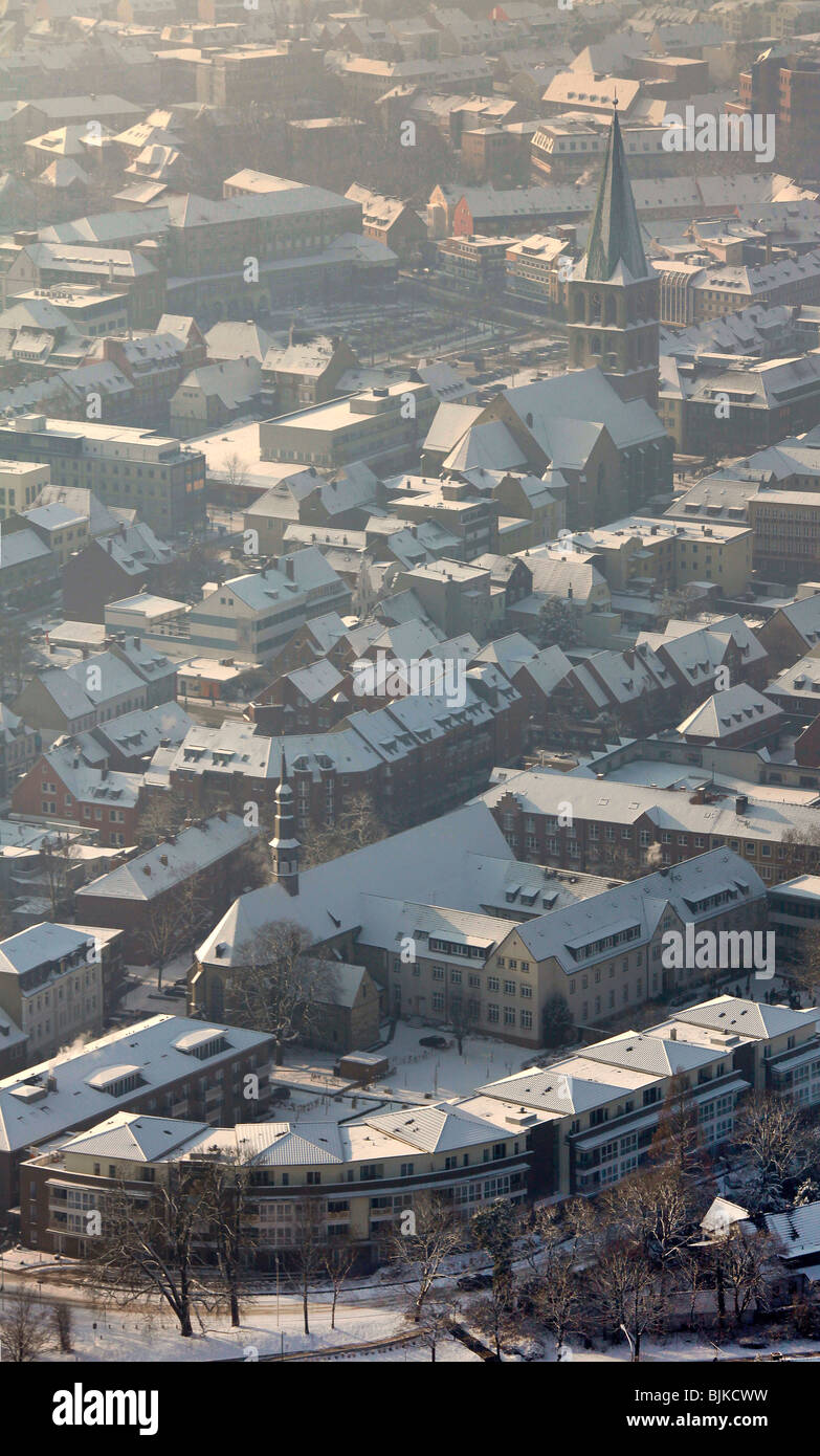 Foto aerea, Hamm, la zona della Ruhr, Renania settentrionale-Vestfalia, Germania, Europa Foto Stock