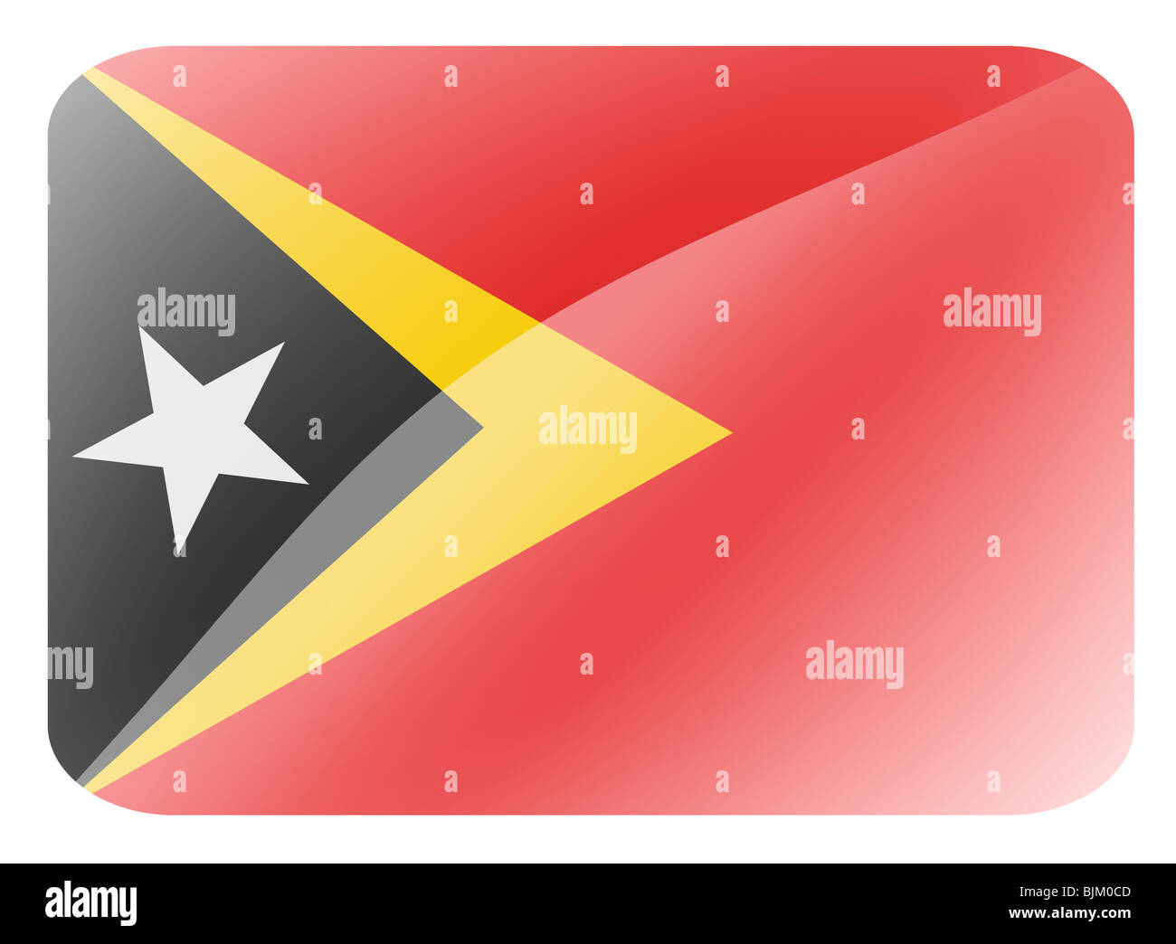 Timor Est / A TIMOR LESTE bandiera Foto Stock