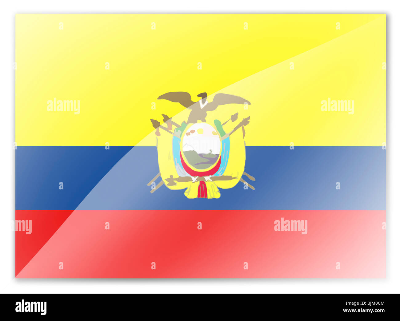Bandiera Ecuador 150x250 Cm: XXL In Poliestere Resistente Per Esterni