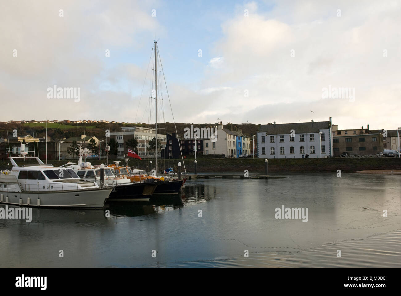 Il porto, Whitehaven, Cumbria, Inghilterra. Foto Stock