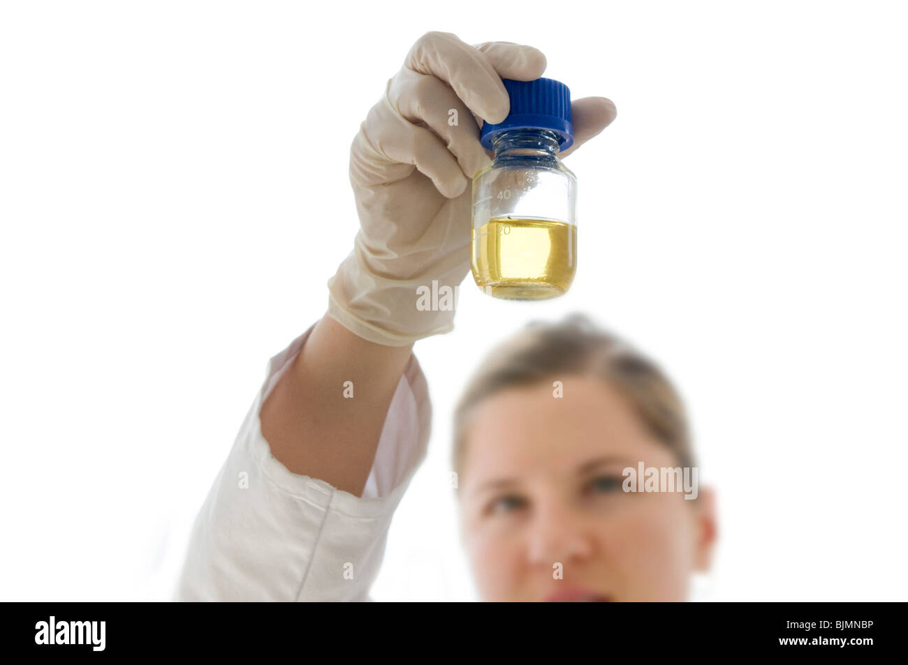 Scena di laboratorio in un laboratorio per analisi genetiche Foto Stock