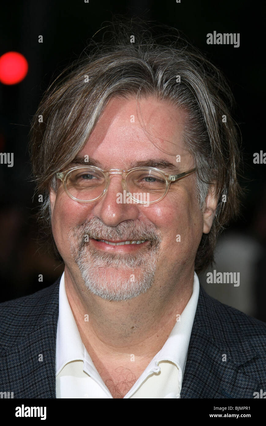 MATT GROENING I Simpson - IL FILM PREMIERE WESTWOOD LOS ANGELES STATI UNITI D'AMERICA 24 Luglio 2007 Foto Stock