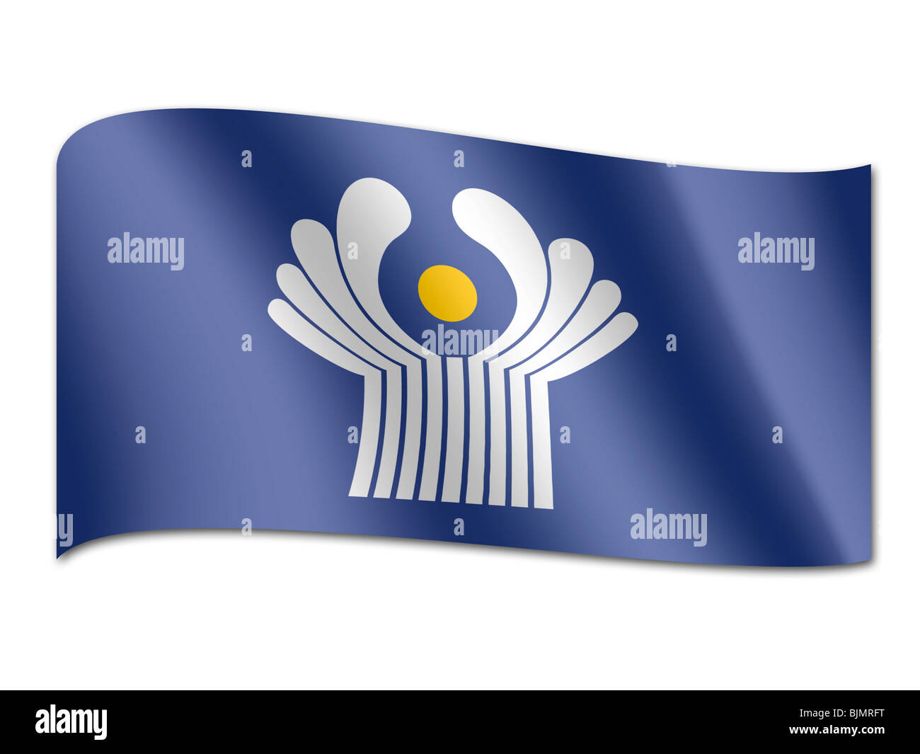 Bandiera del commonwealth degli Stati Indipendenti (CSI Foto Stock