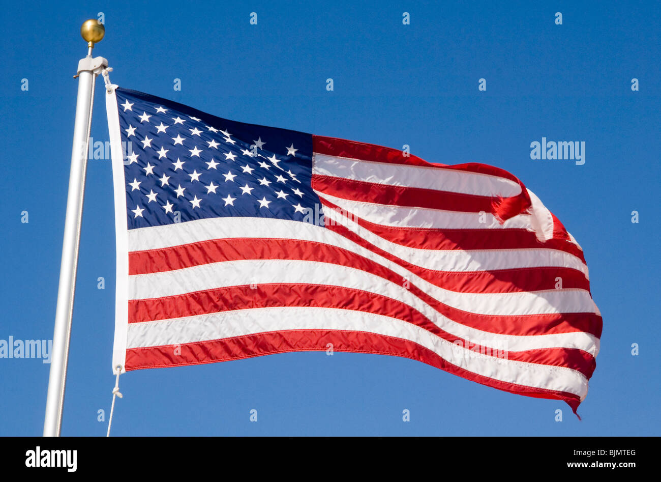 A stelle e strisce del nord bandiera americana Foto Stock