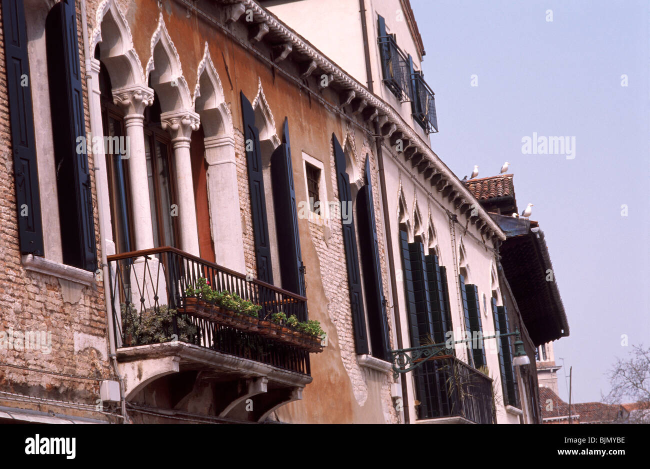 Venezia, marzo 2008 -- Il Campo San Polo è la seconda più grande piazza pubblica a Venezia Foto Stock