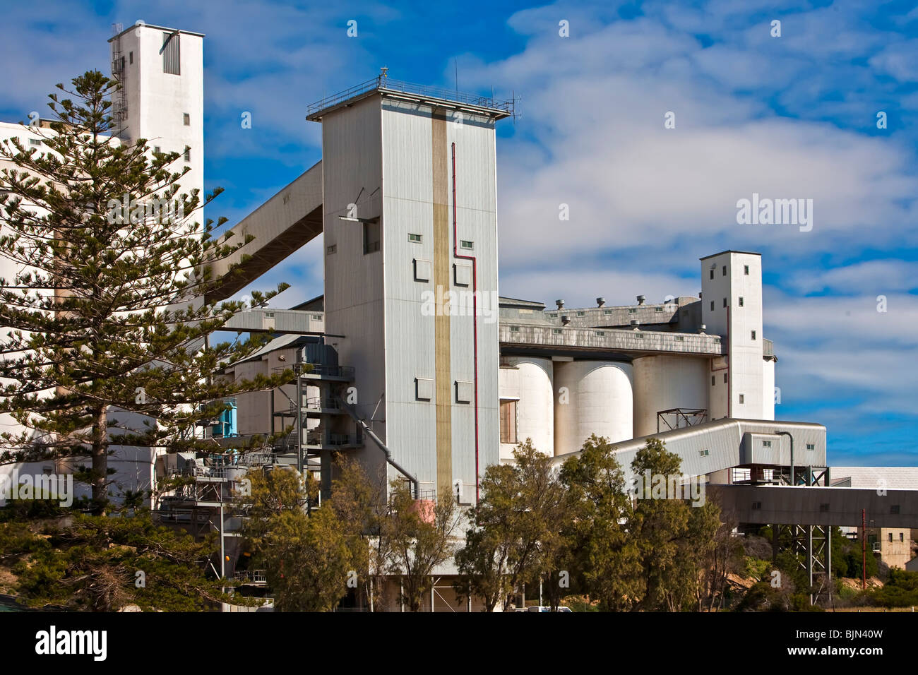 Deposito di Grano Strutture a Wallaroo Yorke Peninsula South Australia Foto Stock