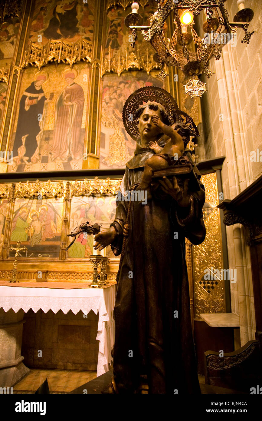 La cattedrale di Barcellona - Capella de Sant Antoni de Pàdua Foto Stock