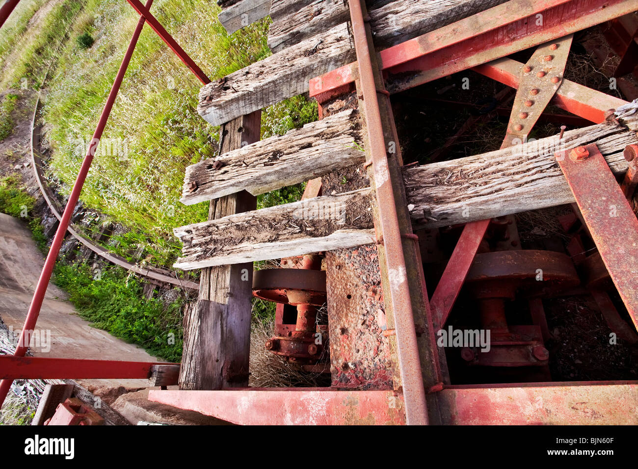 Wallaroo Silos per il grano e la vecchia stazione girare intorno Foto Stock