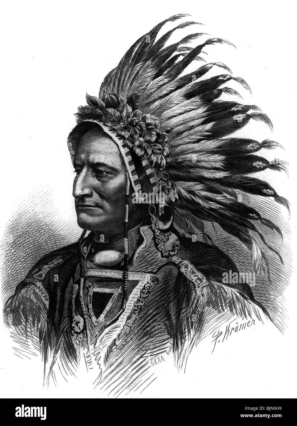 Geografia / viaggio, Stati Uniti d'America, indiani americani, capi, indiani Pawnee, Foto Stock