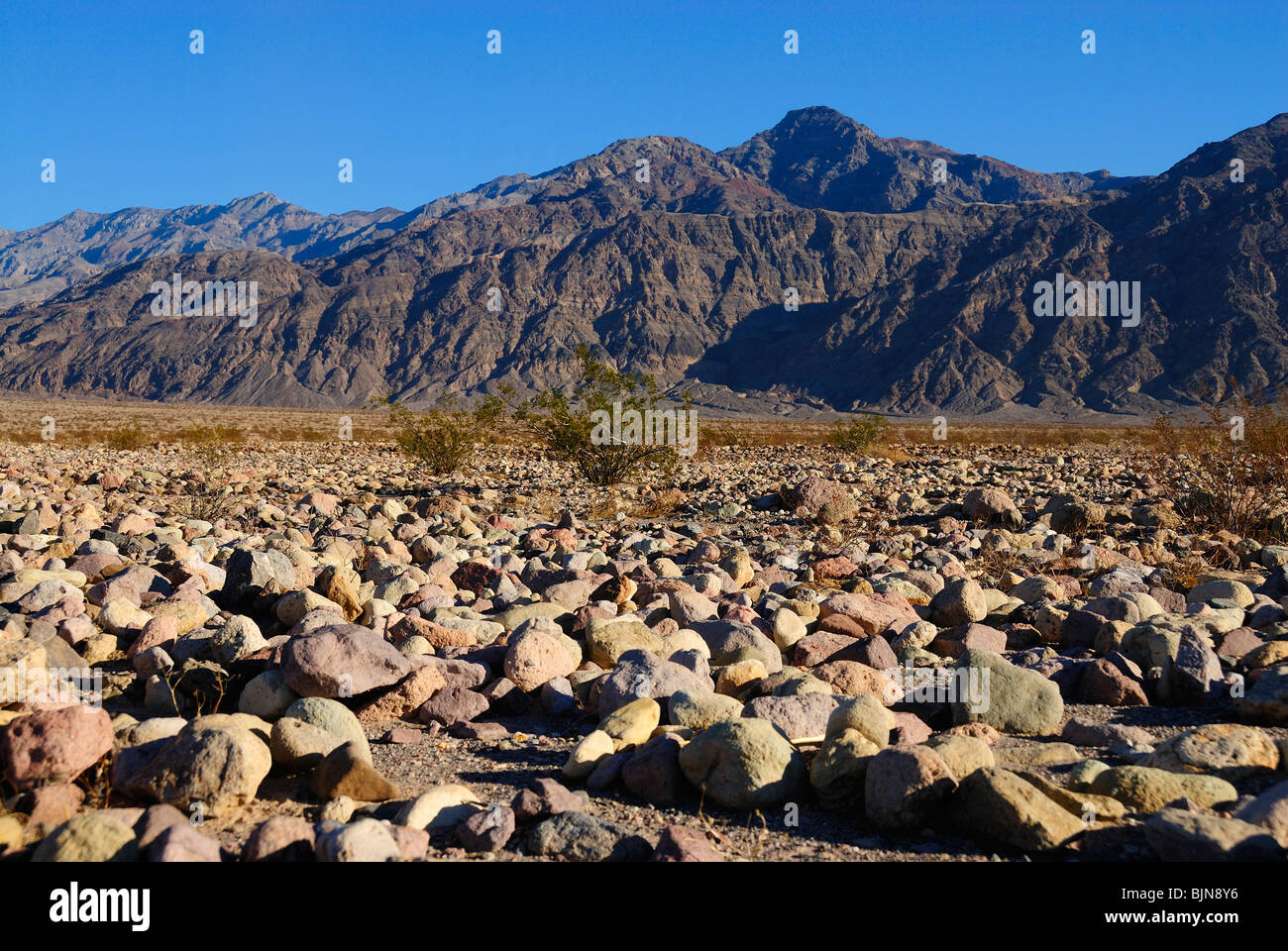 Vista panoramica della Valle della Morte, lo stato della California Foto Stock