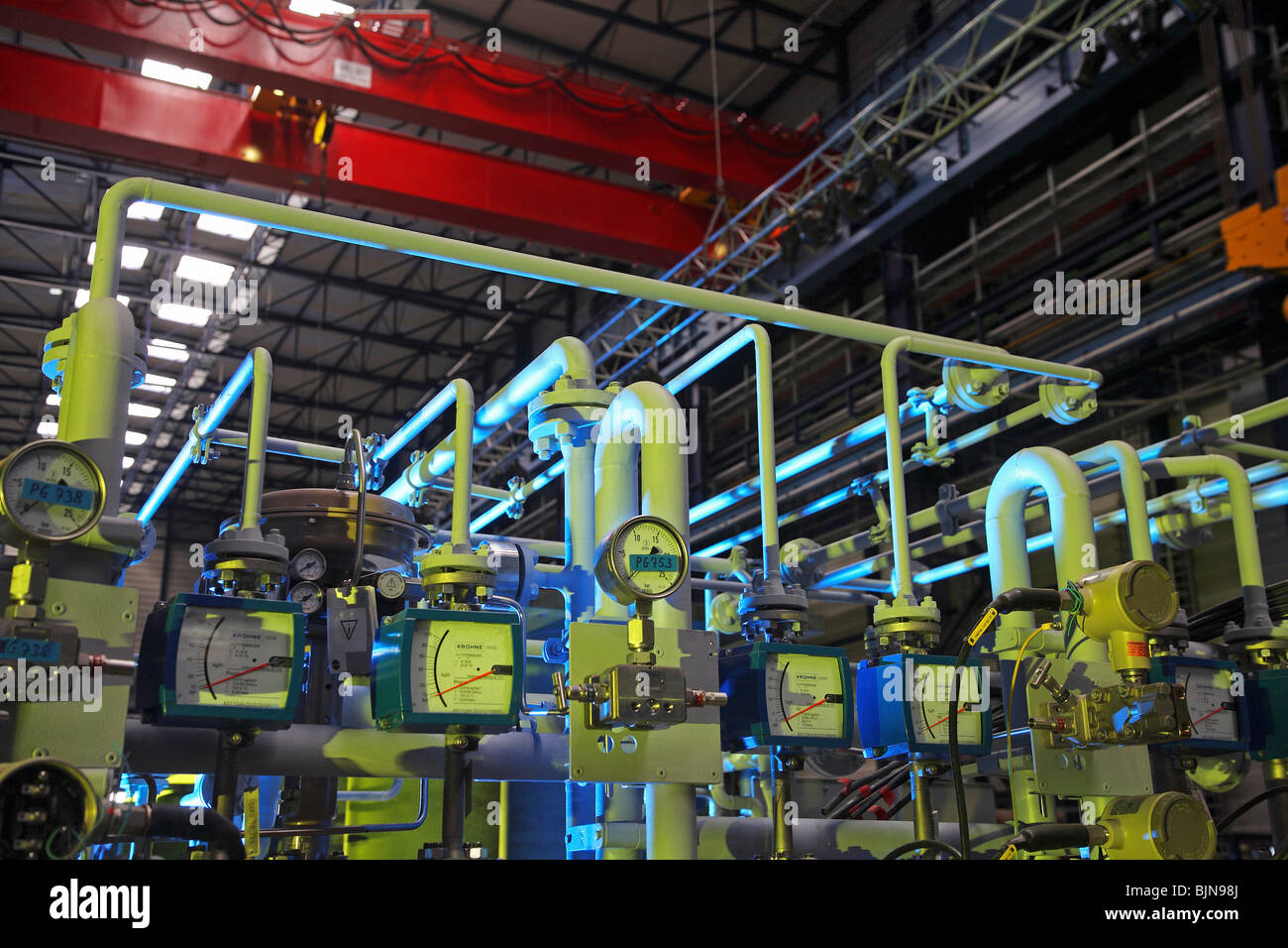Siemens Power Generation, Mega Test Center, Duisburg, Germania Foto Stock