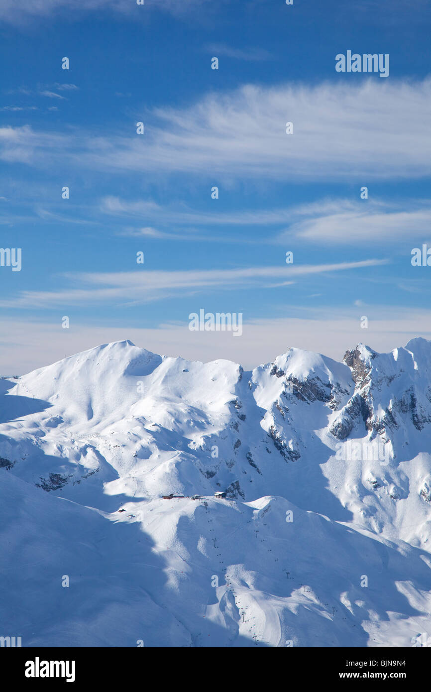 Sollevare Seekopf Zurs St San Anton am Arlberg in inverno la neve Alpi austriache Austria Europa Foto Stock Sollevare Seekopf Zurs St San Anton am Arlberg in inverno la neve Alpi austriache Austria Europa Foto Stock